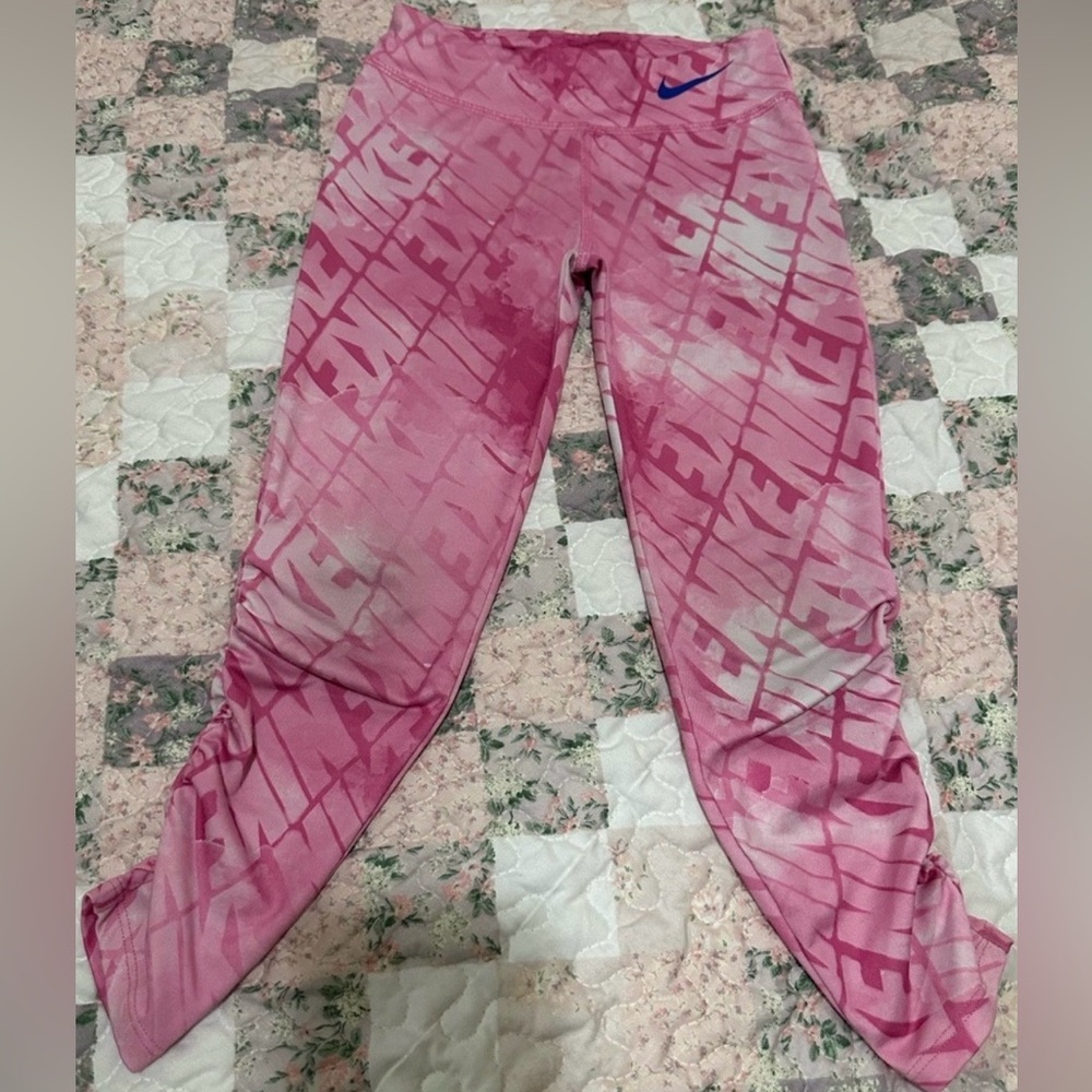 Bundle Lot 3 Pairs Nike DRI-Fit Youth Girls Athletic Leggings Shorts Skort